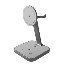 Беспроводное зарядное устройство VLP Unity Power 3in1 для Apple, серый космос