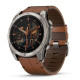 Часы Garmin Fenix 8 - 51 mm AMOLED Sapphire Titanium / Chestnut Leather Band